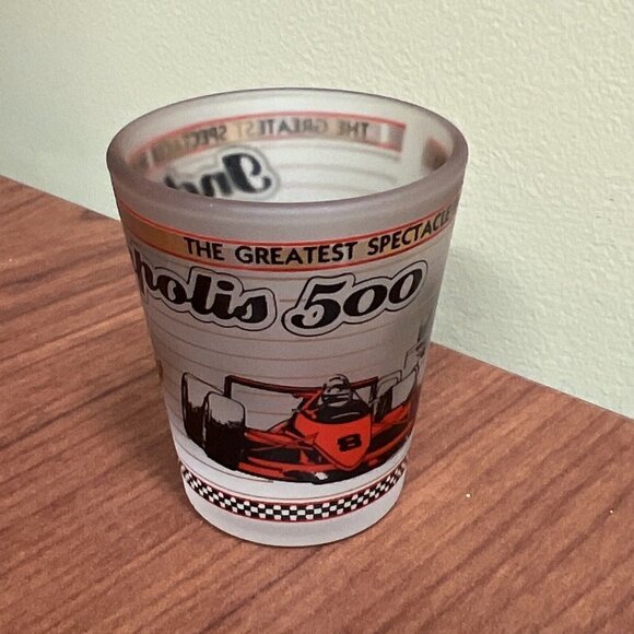 Indianapolis Motor Speedway Beveled Shot Glass IMS Indy 500 Brickyear 400 Racing - Picture 5 of 8